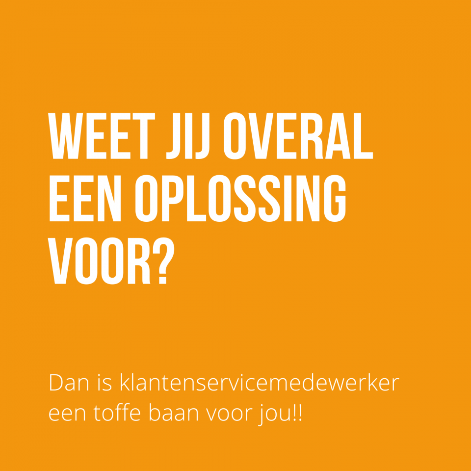 klantenservice medewerker