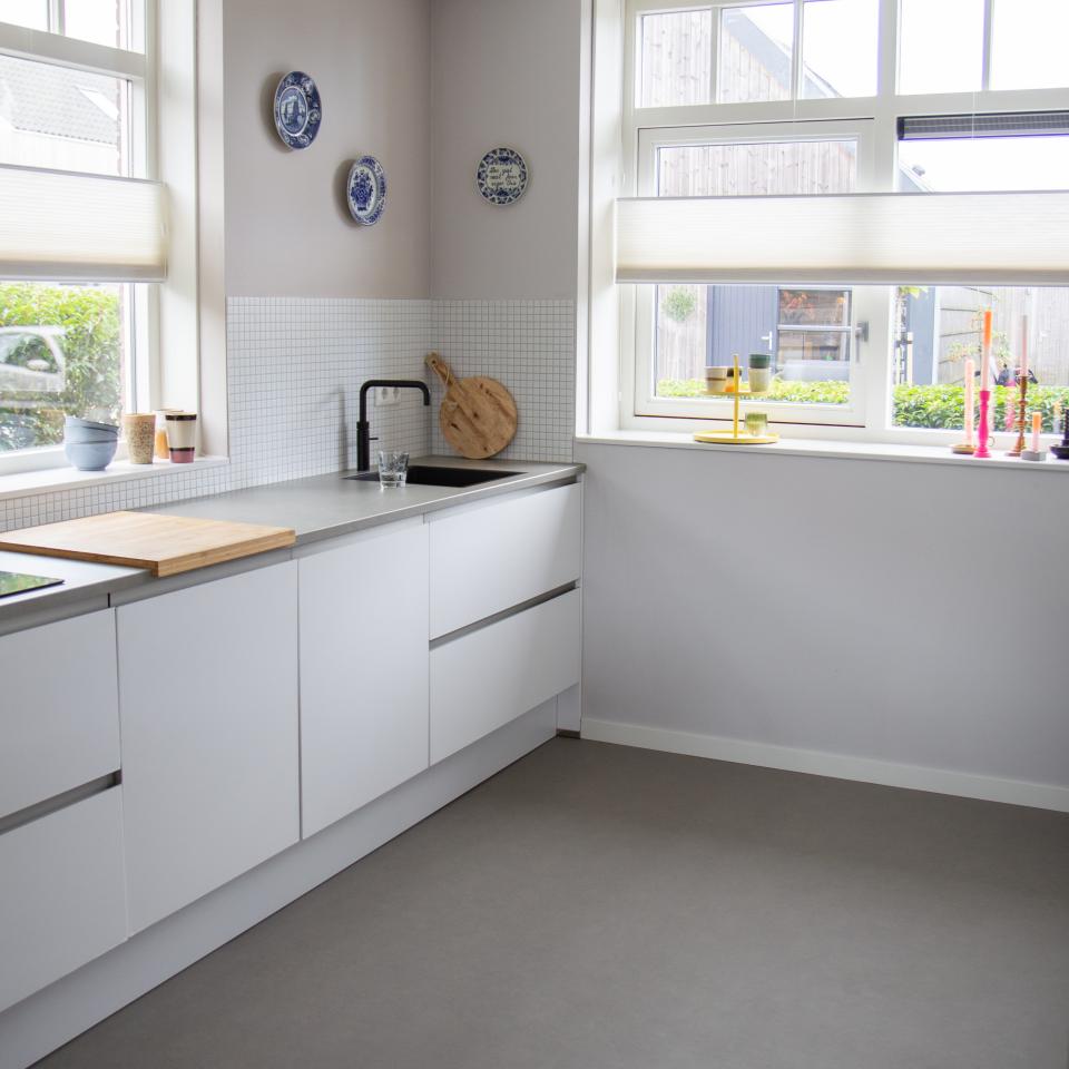 vinyl betonlook vloer